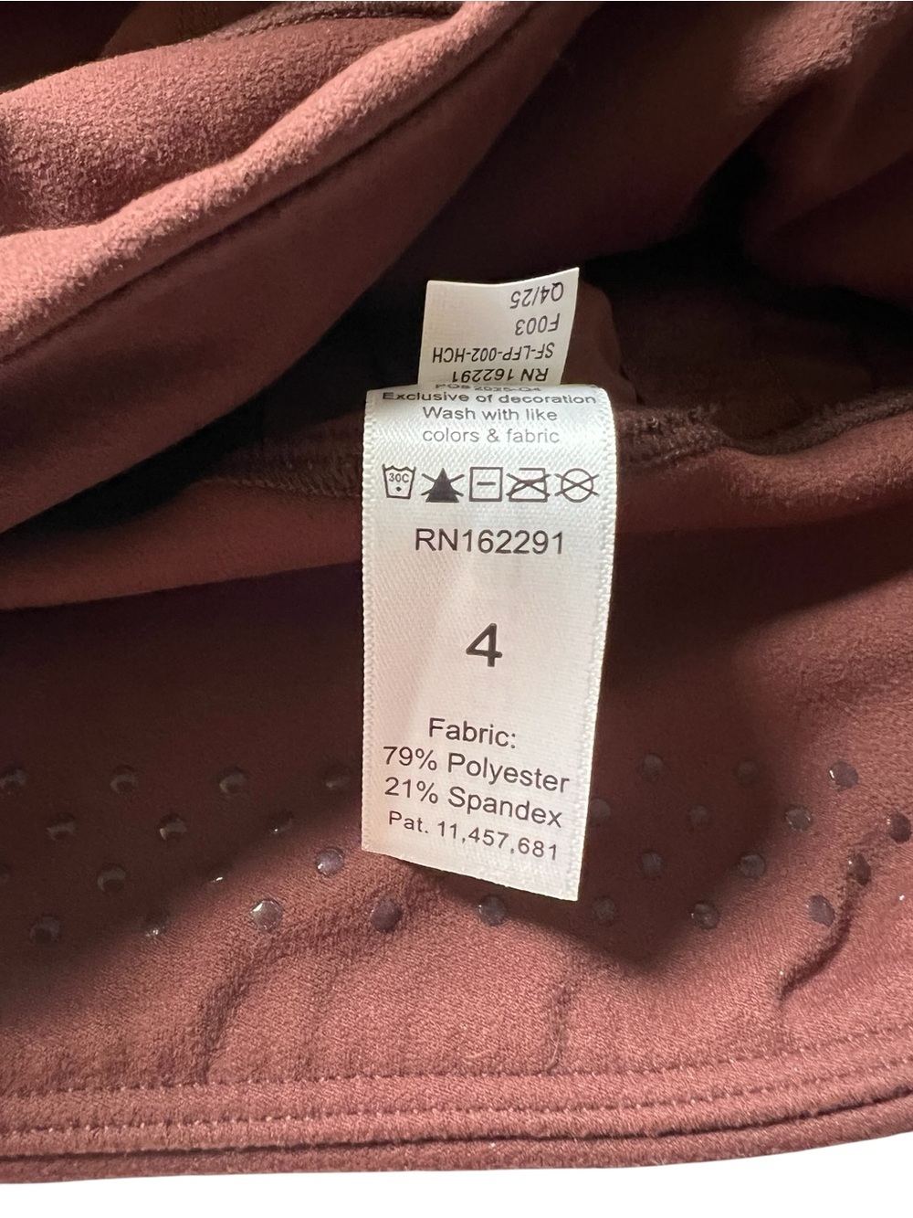 NWT Sweetflexx Booty Band Resistance Leggings in Hot Chocolate Size 4 - Picture 3 of 9